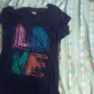 A black and neon shirt